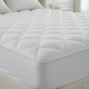 Quilted White Mattress Protector