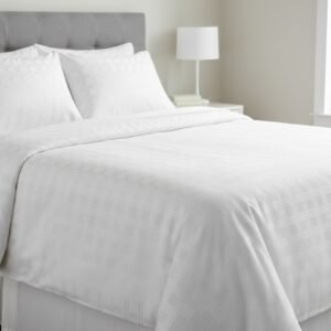 Split Box White 300 TC 100% Cotton Du...