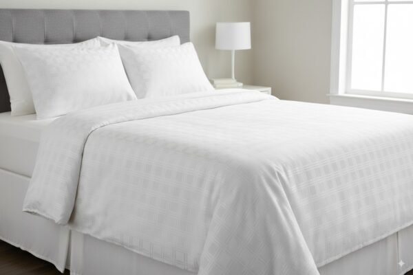 Split Box White 300 TC 100% Cotton Duvet Cover
