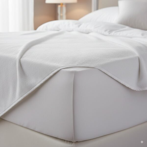 TPU coated White Terry Mattress Protector (Fluid Proof)