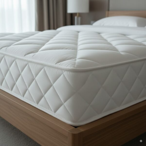 Quilted White Mattress Protector